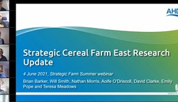 Webinar: What has been happening at Strategic Cereal Farm East - Harvest 2021